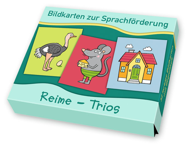 Bildkarten zur Sprachförderung - Reime-Trios